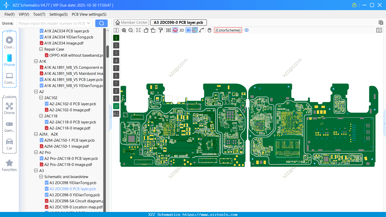 OPPO A3 2DC098-0 PCB Layer
